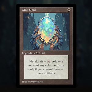 Mox Opal - MTG Proxy Card - Commander Deck, EDH - Cartes de haute qualité - Cadre rétro