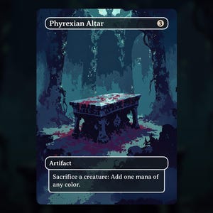 Altare di Phyrexia - Carta Proxy MTG - Mazzo Commander, EDH - Carte di Alta Qualità - Illustrazione Completa
