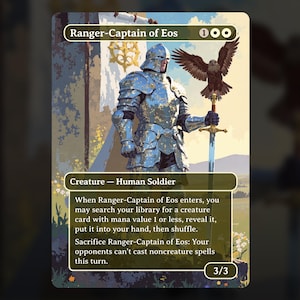Ranger-Captain of Eos - MTG Proxy Card - Commander Deck, EDH - High Quality Cards - Full Art