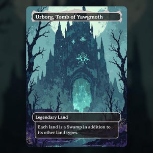 Urborg, Tomb of Yawgmoth - MTG Proxy Card - Commander Deck, EDH - High Quality Cards - Full Art