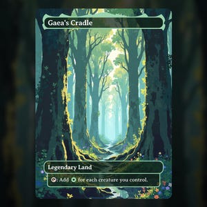 Gaea&#39;s Cradle - MTG Proxy Card - Land - Commander Deck, EDH - Full Art - High Quality