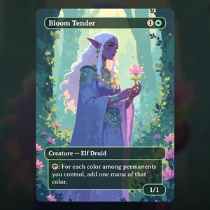 Bloom Tender - Carta Proxy MTG - Mazzo Commander, EDH - Carte di Alta Qualità - Illustrazione Completa