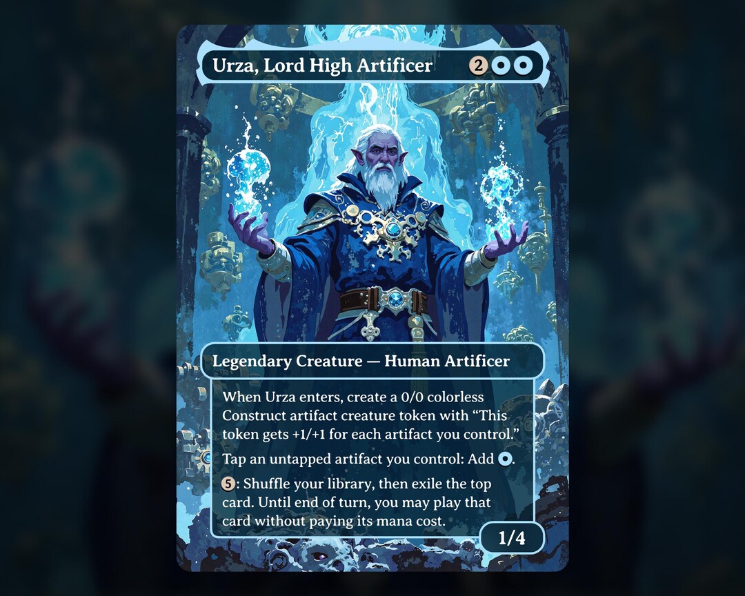 Urza, Lord High Artificer - MTG Proxy Card - Commander Deck, EDH - High ...
