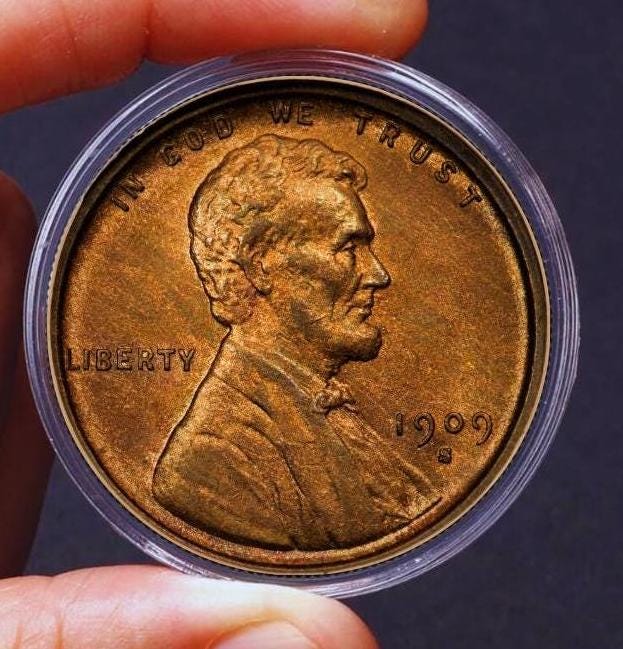 One cent 1909 vdb - Etsy 日本