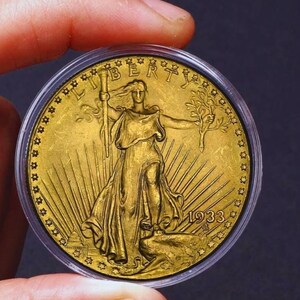 1933 Saint-Gaudens 20 dolarów pozłacane kolekcjonerskie monety pamiątkowe USA – antyczne i zabytkowe skarby idealne dla kolekcjonerów