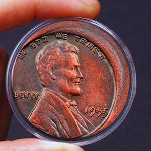 1955 Lincoln Doubled Die Penny – Amerikanische Gedenkmünze