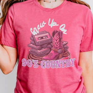 90s Country Music Tee: Retro Nashville Western Style