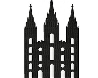 Salt Lake City LDS Temple Machine Embroidery Digitized Design Files