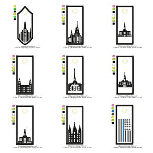 CTR Ring Shield Layton Pocatello Manti Richmond Saratoga Salt Lake City Thin Blue Line Bookmark Patch Machine Embroidery Design Files