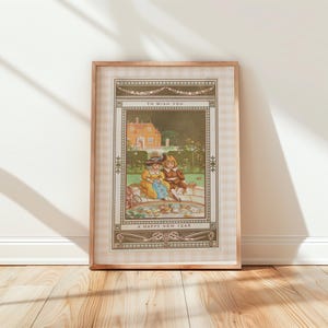 Vintage Garden Digital Print, Instant Download, Antique Art, Trendy Prints, Old-Fashioned Arts, English Garden, Summer Decor, Girly Wall Art
