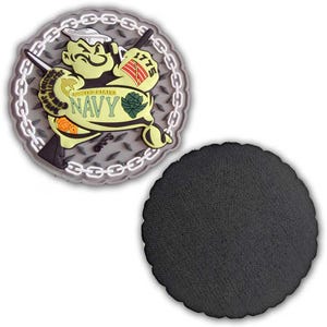 US Navy Popeye the Sailor Don't Tread on Me 3.5" Veteran Morale PVC Patch