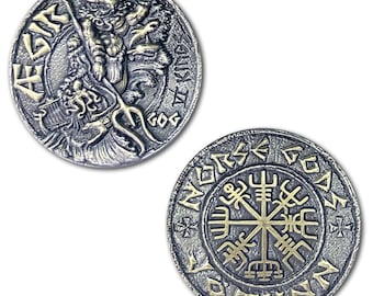 Aegir Viking Norse God Jötun Ruler of The Seas Ancient Collectible Coin