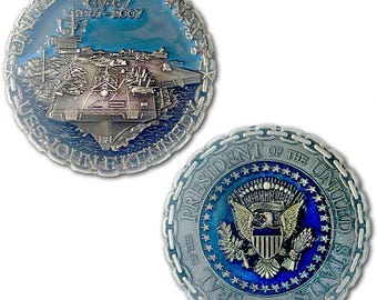 USS John F. Kennedy CV-67 US Navy Aircraft Carrier Collectible Challenge Coin