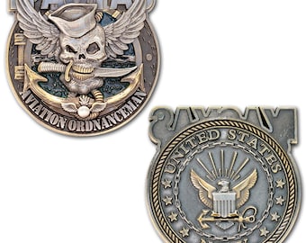 US Navy IYAOYAS Jolly Roger AO Rate Veteran Collectible Challenge Coin