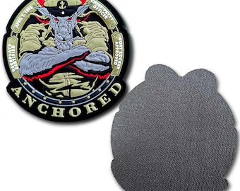US Navy Chief Anchored Veteran Patriotic 3'5" Morale PVC Patch