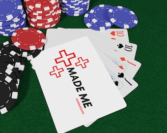 Pokerspeelkaartenset, uniek cadeau voor gamers, kaartspelaccessoires, leuke familiegame-avond, speelkaartspel, benodigdheden pokeravond