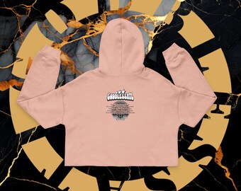 BLESSED WORLDWIDE crop hoodie