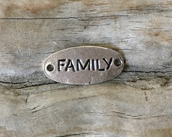 INVENTORY REDUCTION —  RARE Handcrafted Rustic Sterling Silver Hip Chick Family Link