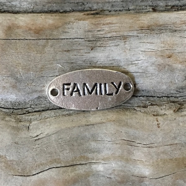INVENTORY REDUCTION —  RARE Handcrafted Rustic Sterling Silver Hip Chick Family Link