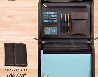 Personalized Leather Portfolio, Leather Padfolio, leather portfolio for men, leather portfolios, leather notebook, graduation gifts,