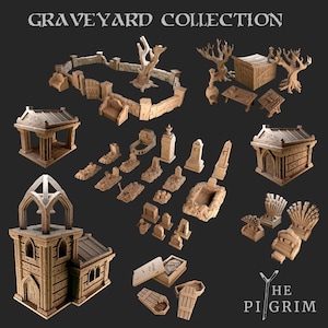 Graveyard, Tabletop Terrain, 28mm, 32mm