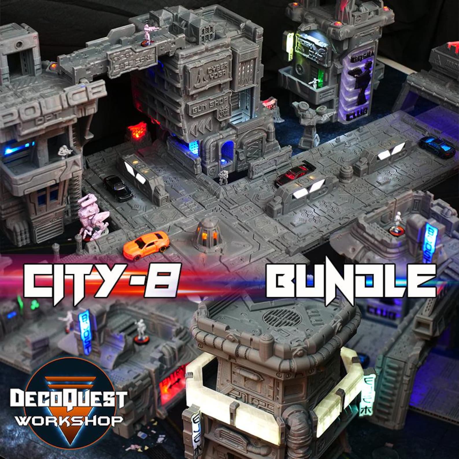 city-8-cyberpunk-shadowrun-necromunda-terrain-etsy