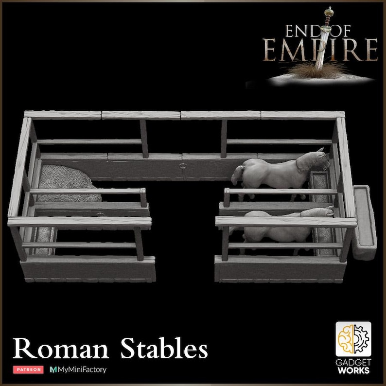 Rpg Stables Roman Stables, Tabletop Terrain, 28mm, 32mm - Etsy