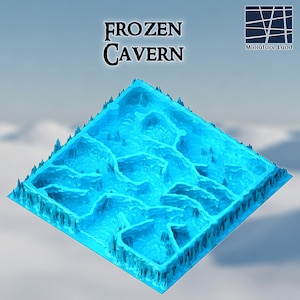 Frozen Cavern, Tabletop Terrain, 28mm, 32mm