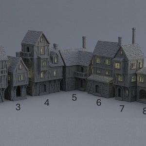 Quartier médiéval, plateau de table, 28 mm, 32 mm