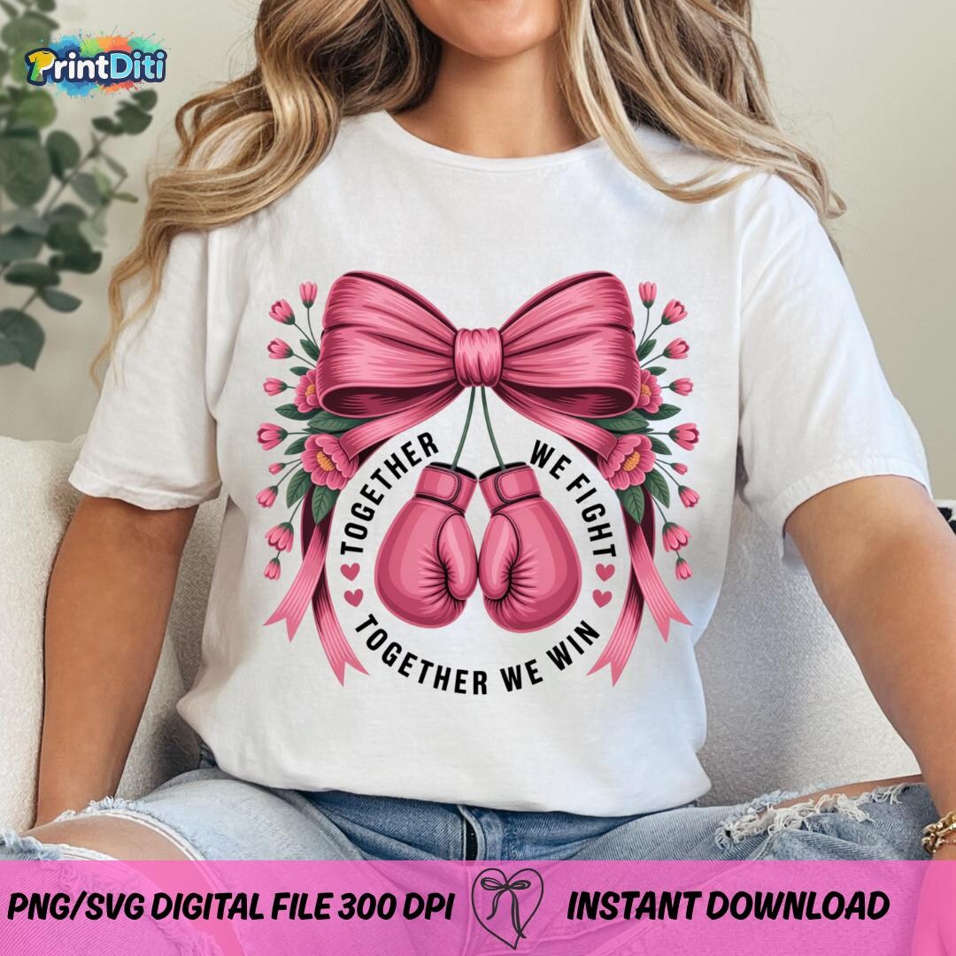 Coquette Boxing Gloves PNG, Breast Cancer Awareness Png, Preppy Pink ...