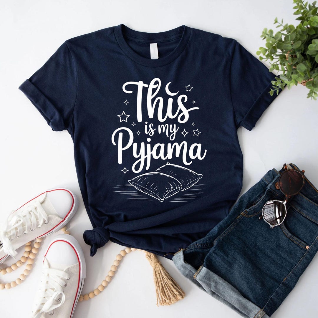 Pyjamas Fancy Text This is My Pyjama SVG PNG – Cozy Bedtime Quote Design – Funny Sleep ...