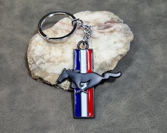Mustang Keychain Logo Horse Metal Gt500 Shelby Car Accessory Gift For Men Birthday Christmas