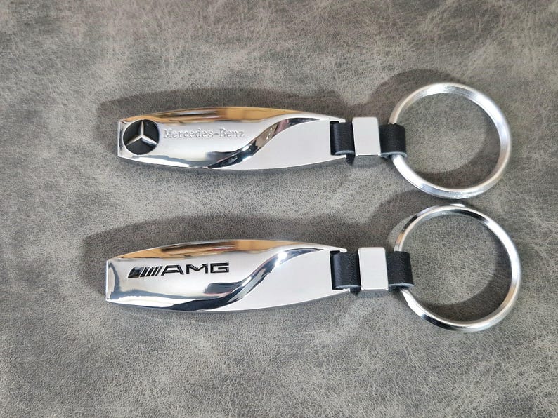 Mercedes Benz Amg Keychain Logo Metal Keyring - Etsy