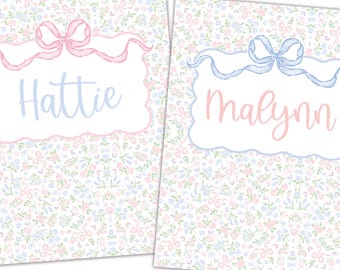 Binder Cover | Folder Cover | Back to School | Personalized Binder Cover | School Digital Download | Preppy School Printable