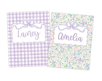 Binder Cover | Folder Cover | Back to School | Personalized Binder Cover | School Digital Download | Preppy School Printable