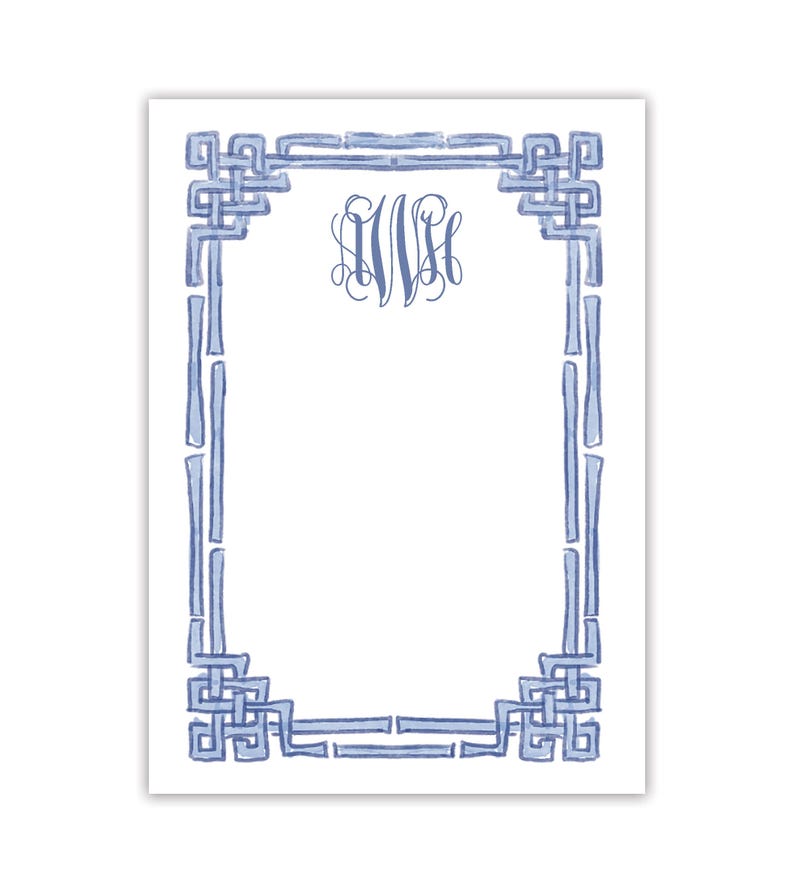 Personalized Notepad | Bamboo Notepad | Watercolor Notepad | Preppy ...