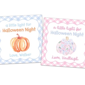Watercolor Halloween Tag | Halloween Tag | Halloween Treat Card | Printable Halloween Tag | Preppy Halloween Tag | Happy Halloween