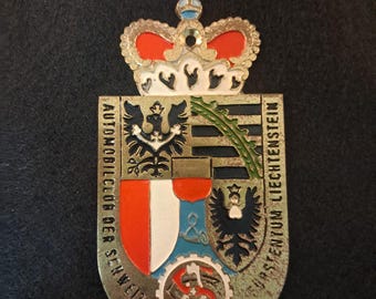 Badge Dinan France French Auto Car NOS 1950s Original Made of