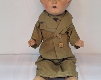 Vintage 1940's WWII Women's Army Corp, WAC Ragdoll, Handsewn Doll - Etsy Vintage 1940's WWII Women's Army Corp, WAC Ragdoll, Handsewn Doll - Etsy