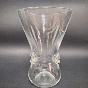 Vintage Steuben Signed crystal Vase  6”