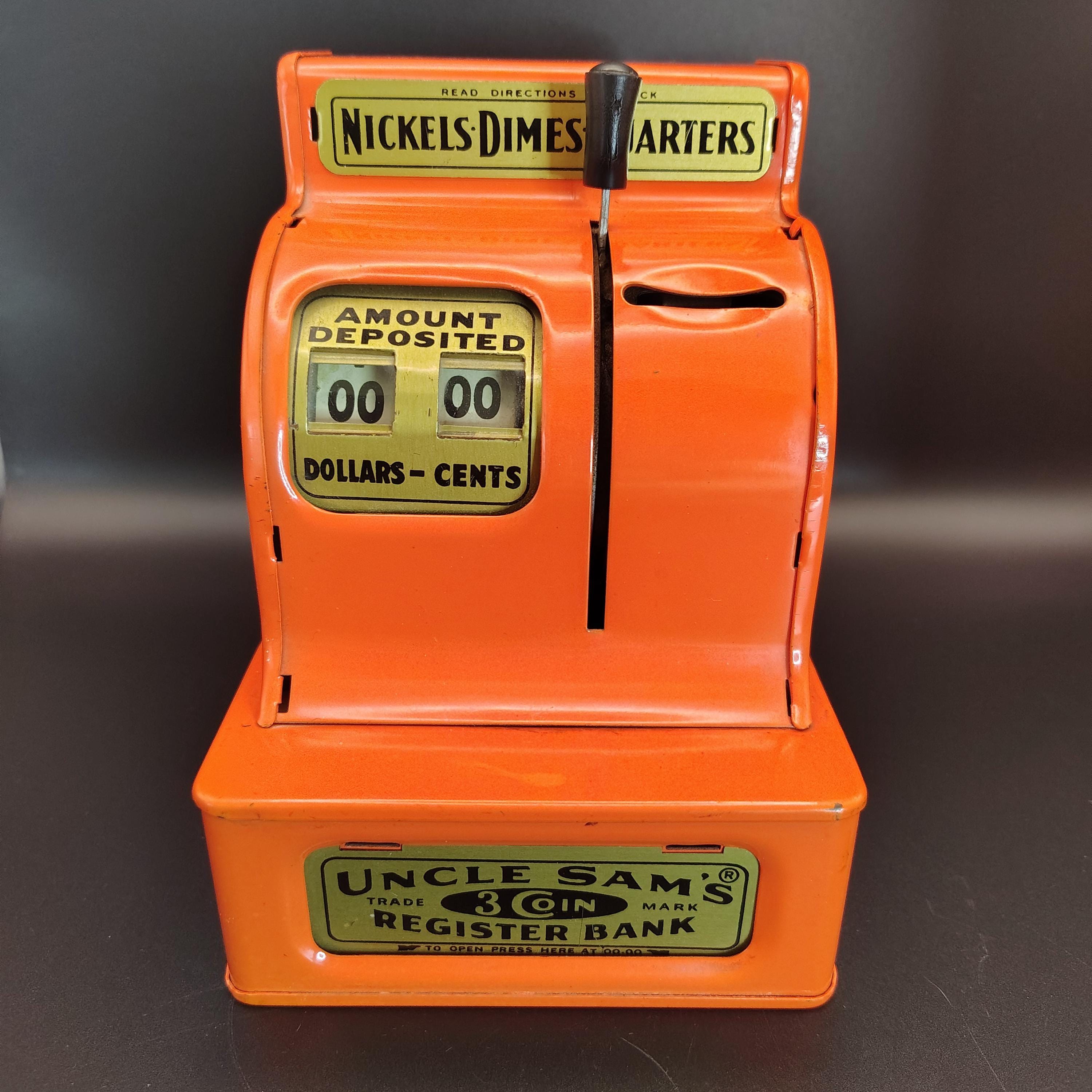 Vintage Metal Toy Cash Register - Etsy