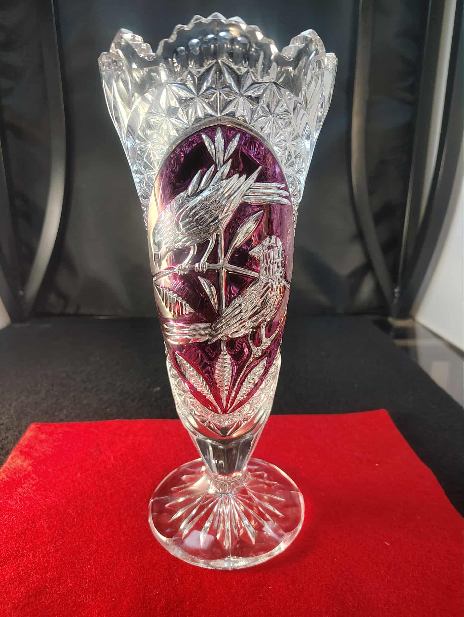 Hofbauer German Red Bird Crystal - Etsy