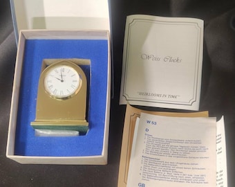 Vintage Devon Gold Tone Quartz Carriage Clock - West Germany - Etsy
