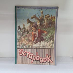 1950s Roy Rogers Scrapbook with Cards and Cut-Outs