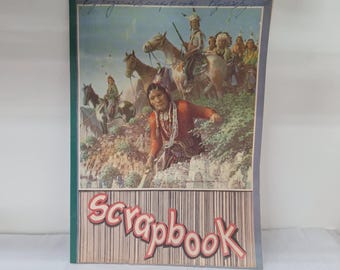 1950s Roy Rogers Scrapbook with Cards and Cut-Outs