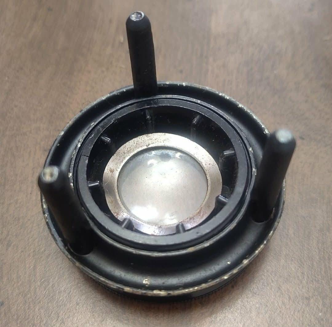 R Map Magnifier Vintage Unmarked Map Magnifier Footed 3‑leg Lens 2.75