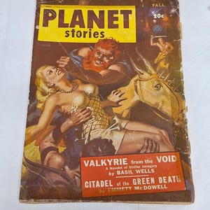 Planet Stories Fall 1948 – Ray Bradbury &quot;Mars Is Heaven&quot; – Vintage Pulp Sci-Fi Magazine