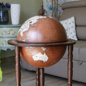 ホームバー、地球儀バー、木製地図、彼女へのプレゼント、バーカート、バーメニュー、バーキャビネット、モバイルバー、バースツール、バーの装飾、世界地図