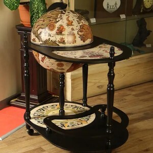 Globus Bar, Globus, Hausbar, Holzkarte, Geschenk für Sie, Barwagen, Barkarte, Barschrank, mobile Bar, Barhocker, Bar Dekor, Weltkarte