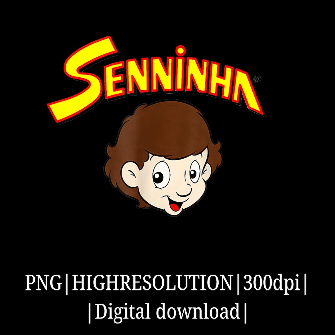 Senninha Cartoon Style PNG Cute Character Digital Art for T-shirts ...